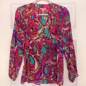 Lilly Pulitzer Silk Elsa Top